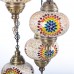 Authentic 5-Piece Ceiling Pendant Chandelier Mosaic Lamp, Closed Set Helix